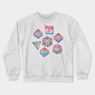 Pansexual Pride Dice Set Crewneck Sweatshirt